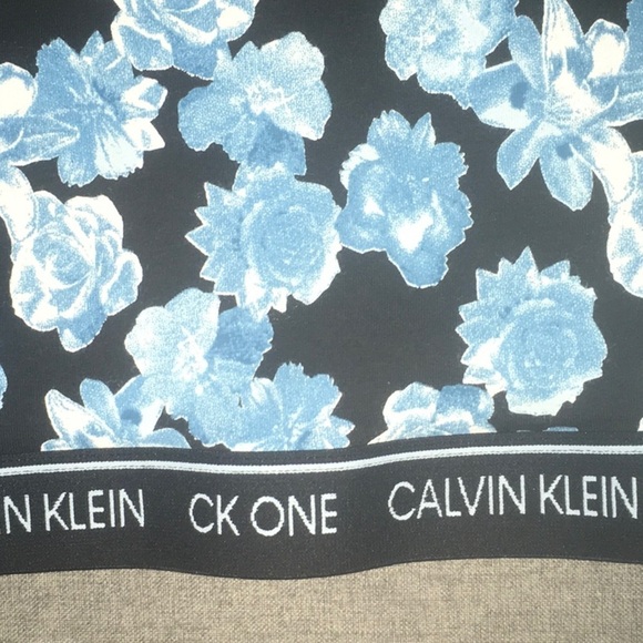 Calvin Klein intimates women's sz large black blue white bra bralette open back - Picture 7 of 13